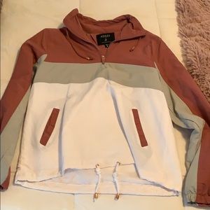 Quarter zip rain pullover